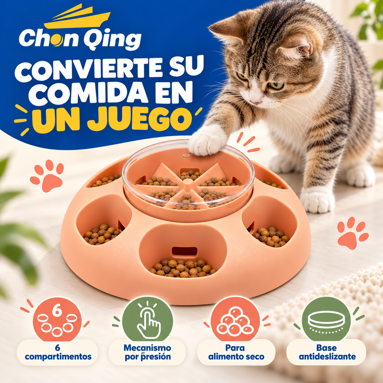 Comedero Dispensador Para Mascotas 3