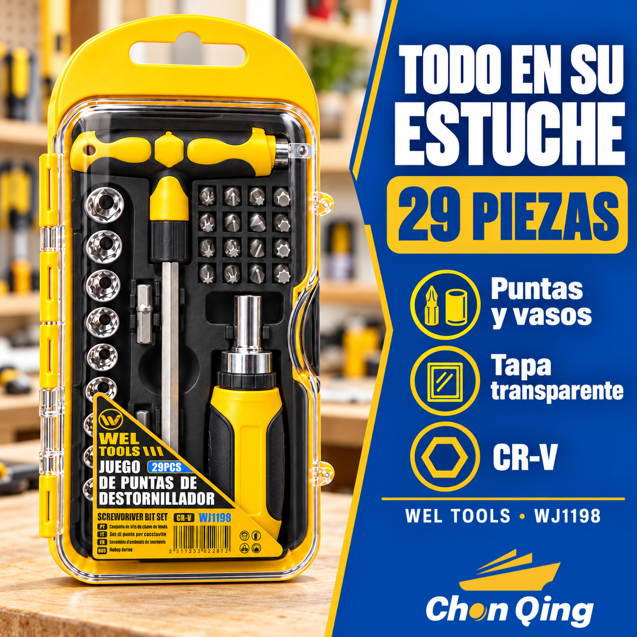  juego de puntas y destornillador tipo matraca 4