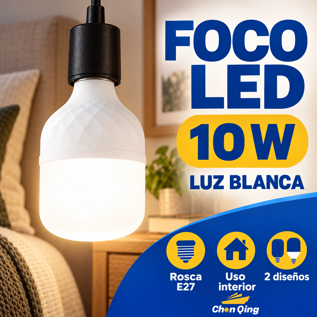 FOCO LED 10W LUZ BLANCA 4