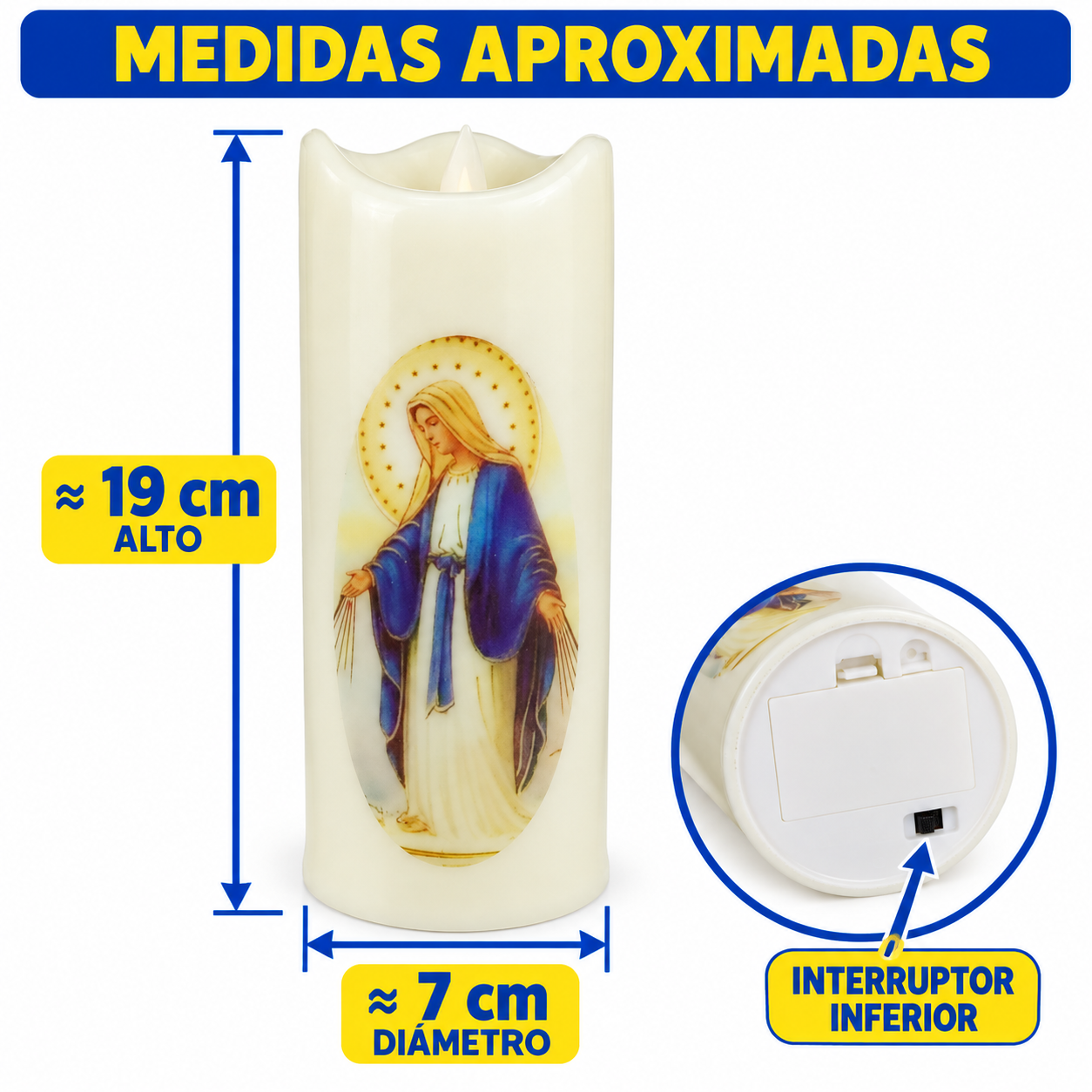 Velas Artificiales Luz Cálida 5