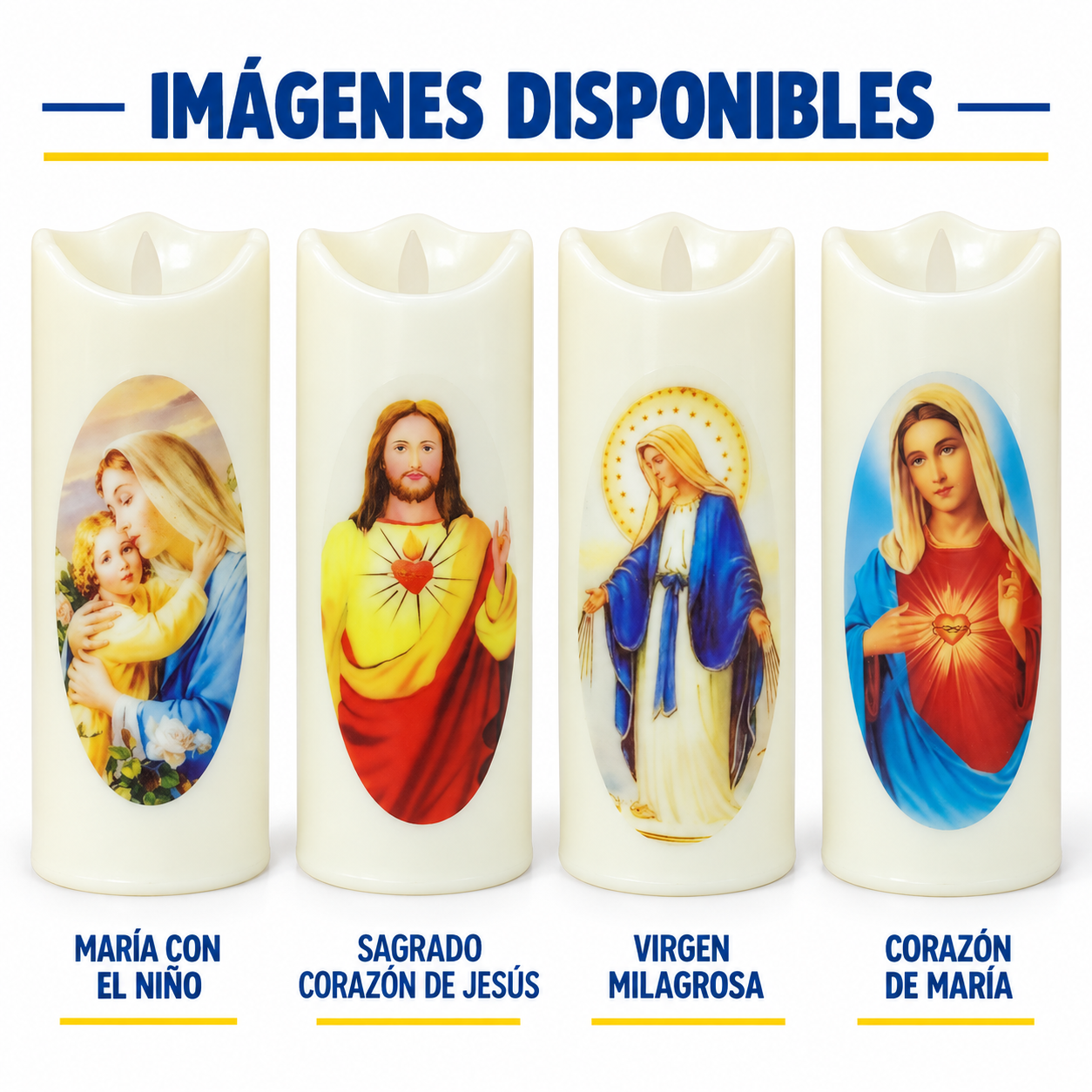 Velas Artificiales Luz Cálida 1