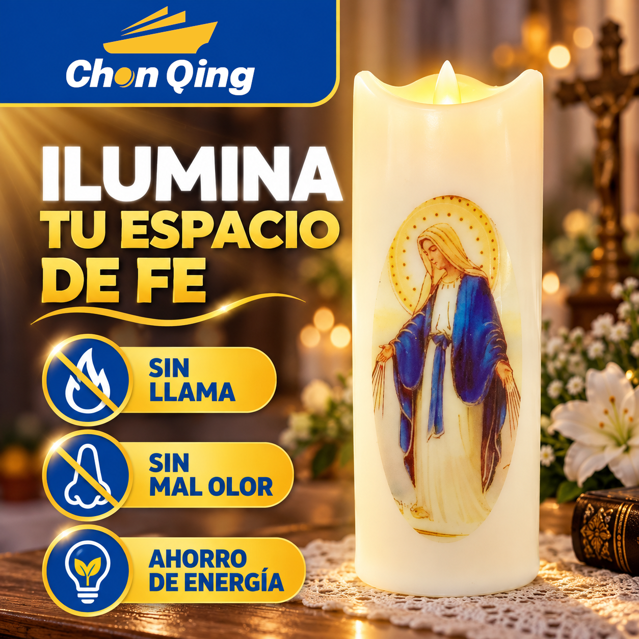 Velas Artificiales Luz Cálida 4