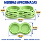 plato doble de plástico para mascotas - Miniatura 6