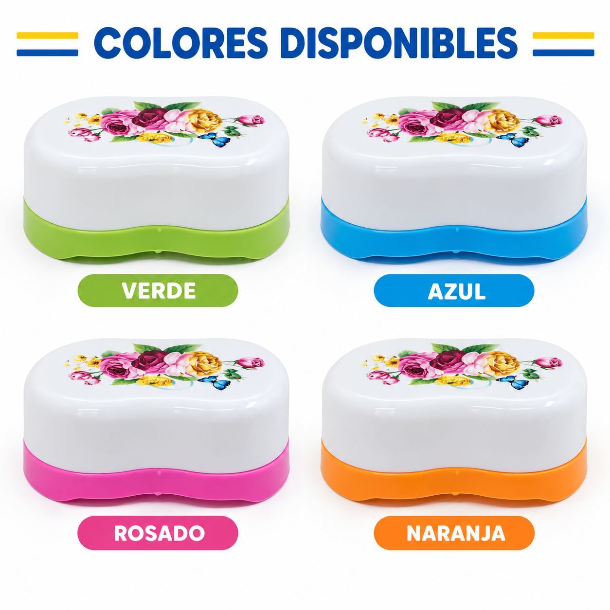 Jabonera Con Diseño Floral 1