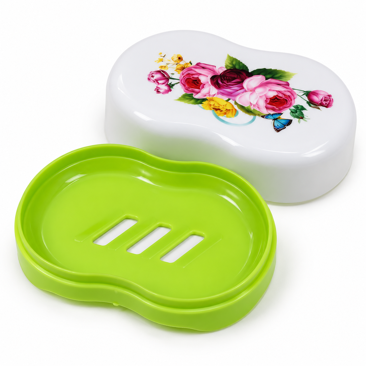 Jabonera Con Diseño Floral 4