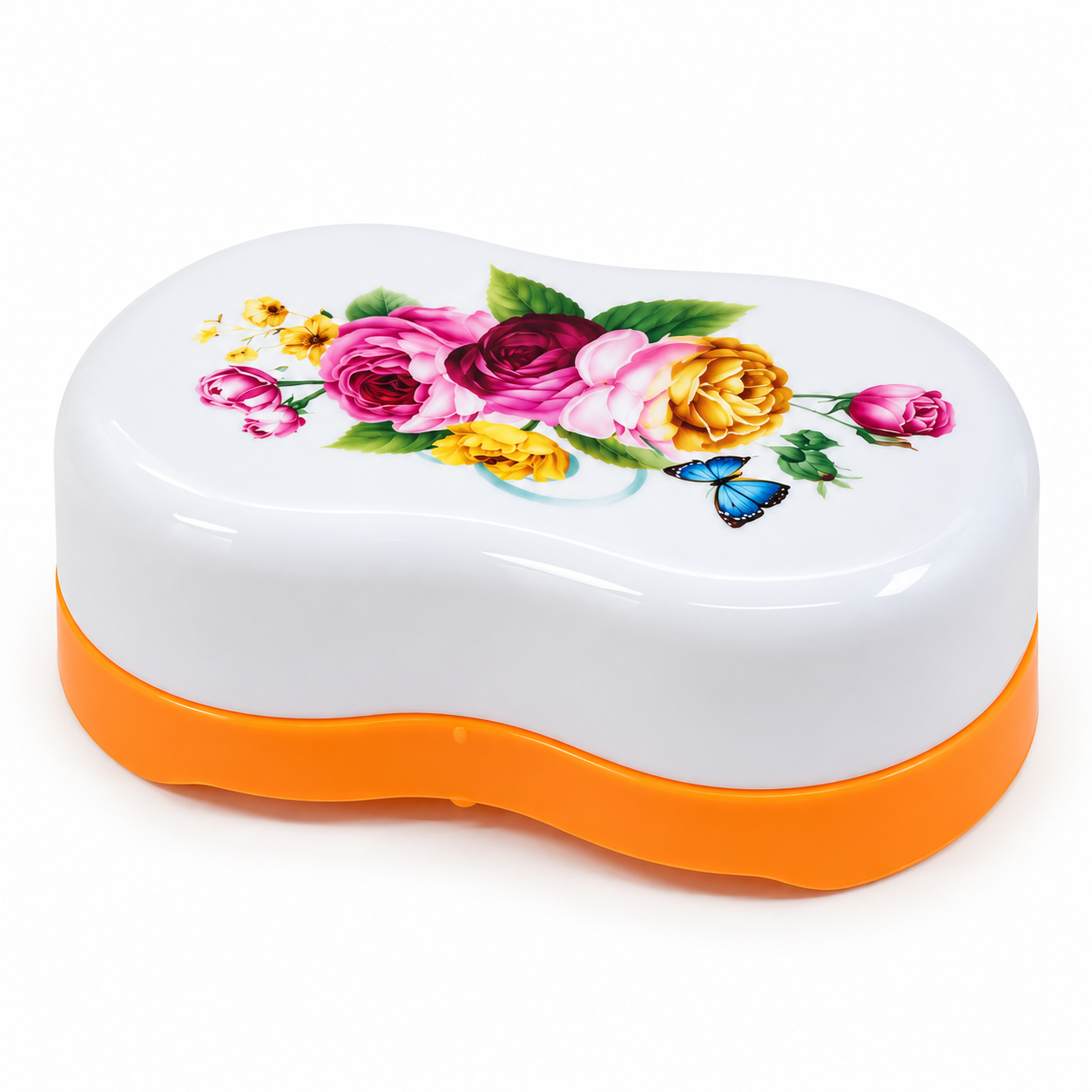 Jabonera Con Diseño Floral 6