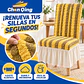 Forros Elásticos Para Sillas Rayados Bicolor - Miniatura 3