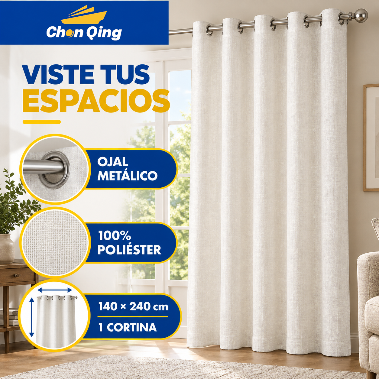 Cortina Para Ventana De Argolla 3