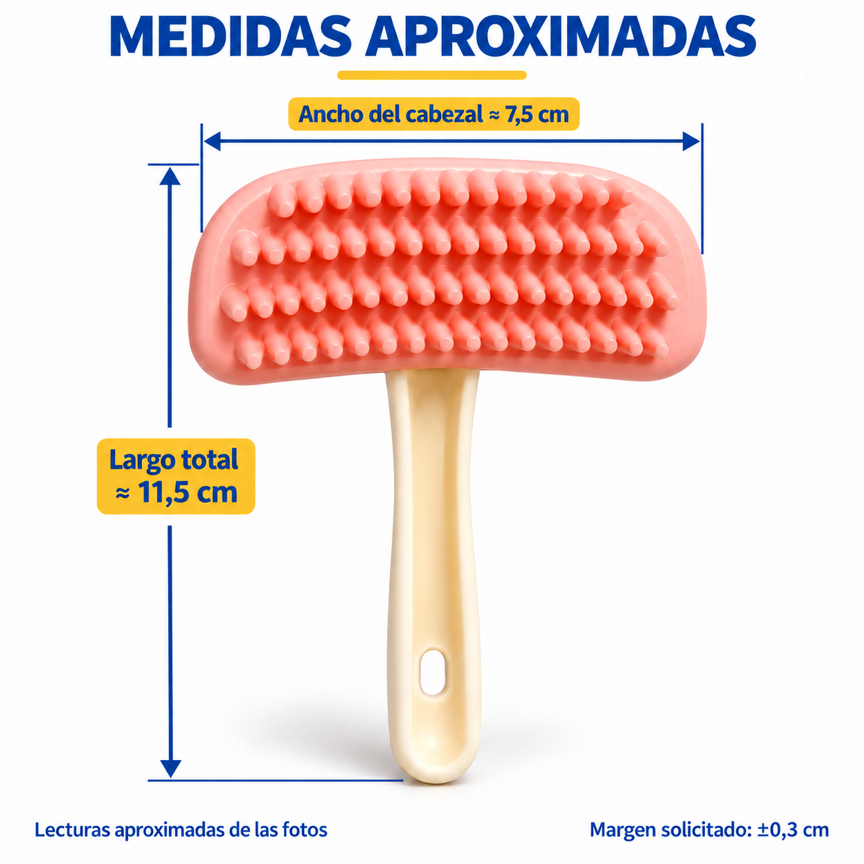 Peine Masajeador De Silicona Suave Para Animales Pequeños 2