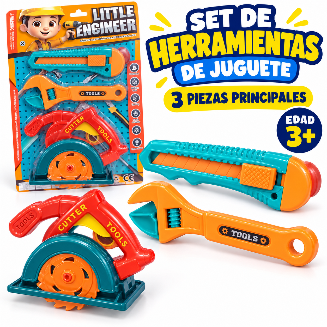 Set De Herramientas De Juguete Blister X3 1