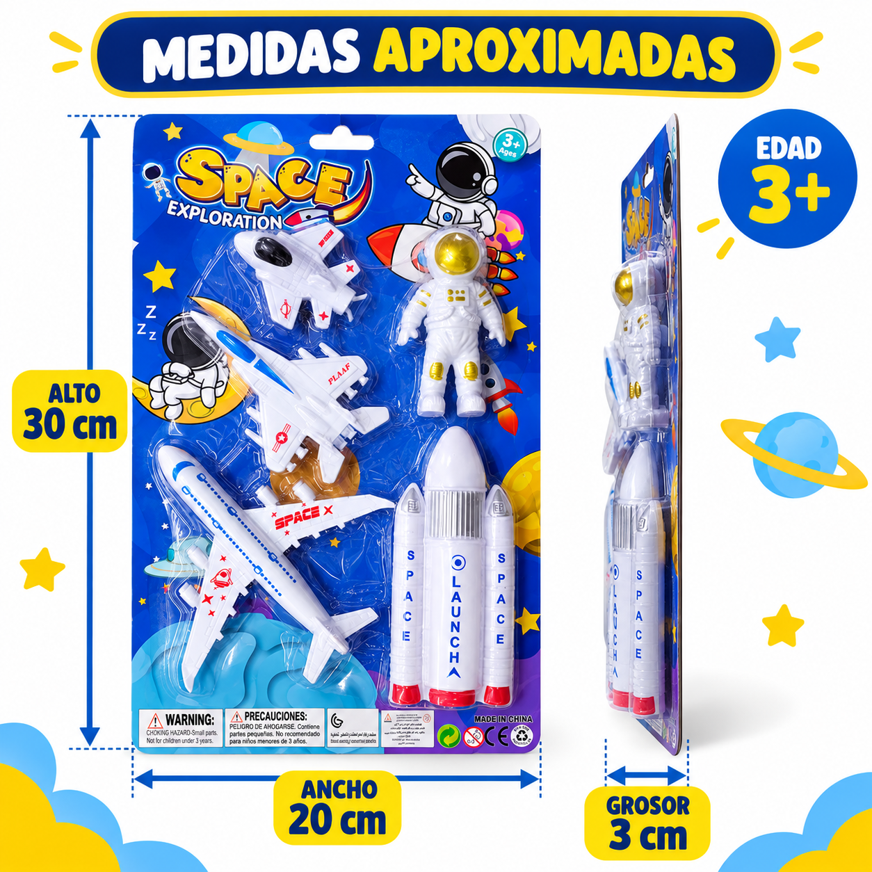 Astronauta Blister Set X5 5