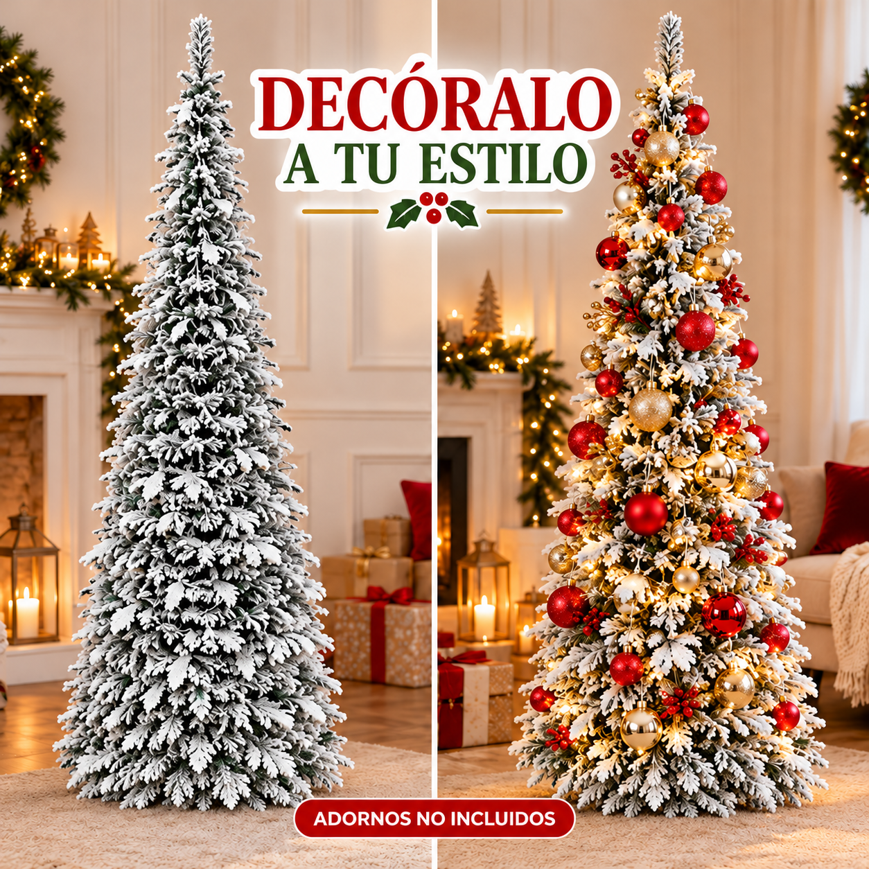 Árbol Navideño Nevado 1.80m 2