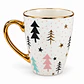 TAZA NAVIDEÑA FILO DORADO LOZA - Miniatura 4