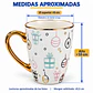 TAZA NAVIDEÑA FILO DORADO LOZA - Miniatura 5