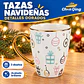 TAZA NAVIDEÑA FILO DORADO LOZA - Miniatura 7