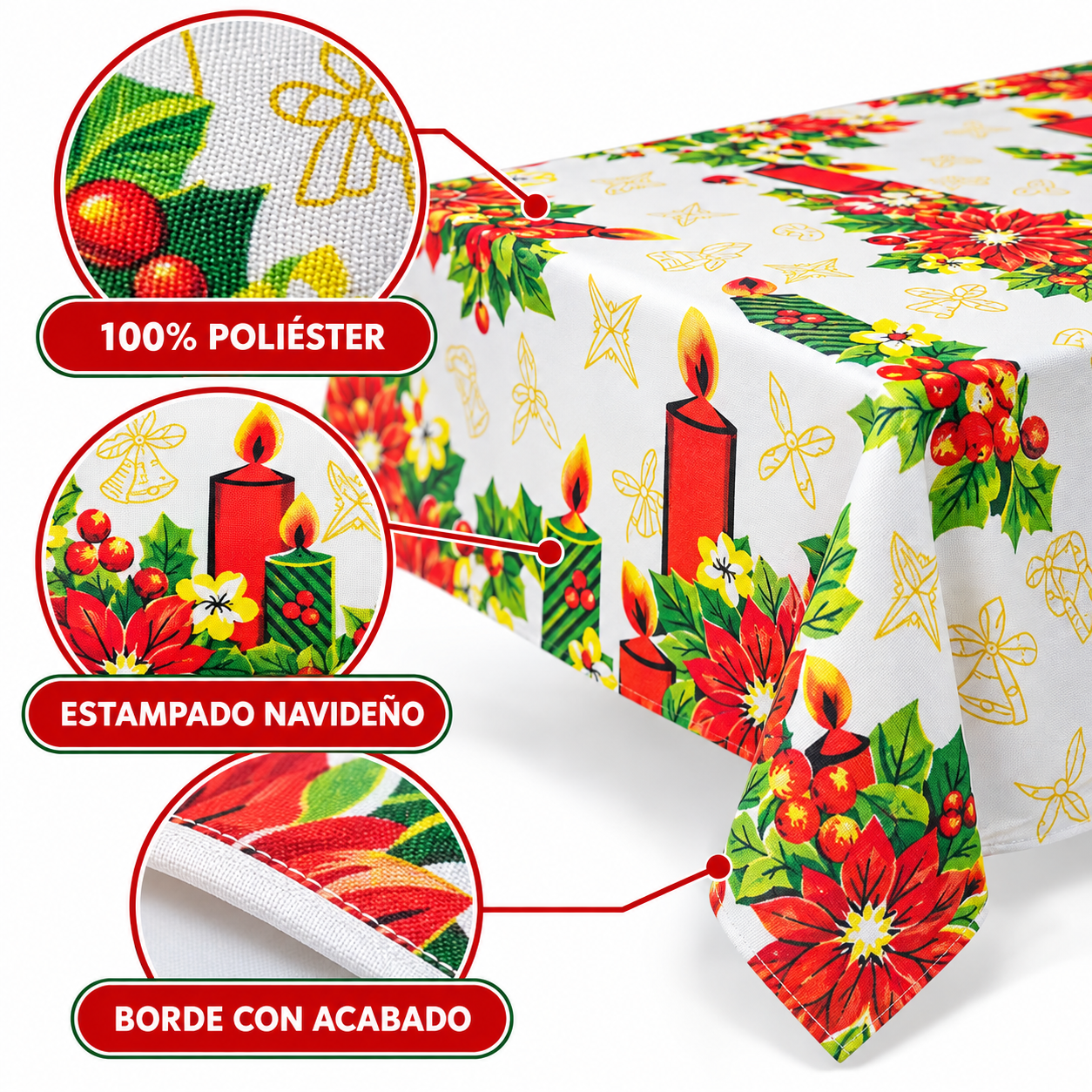 Mantel Navideño 150x250 cm 5