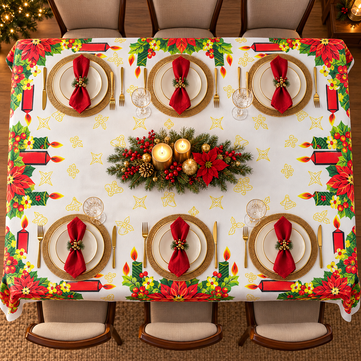 Mantel Navideño 150x250 cm 6