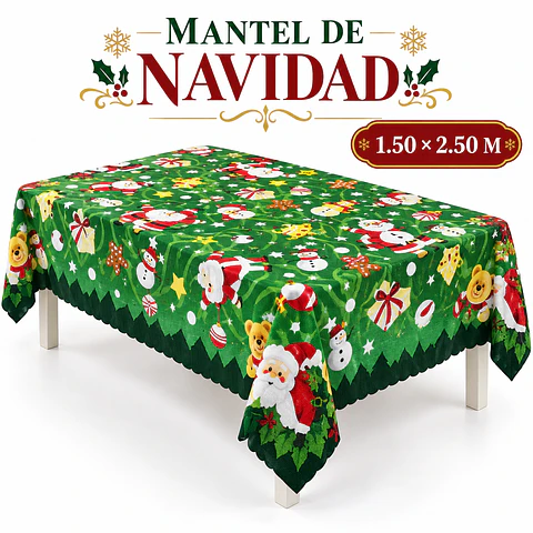 Mantel Navideño 1.5x2.5 m