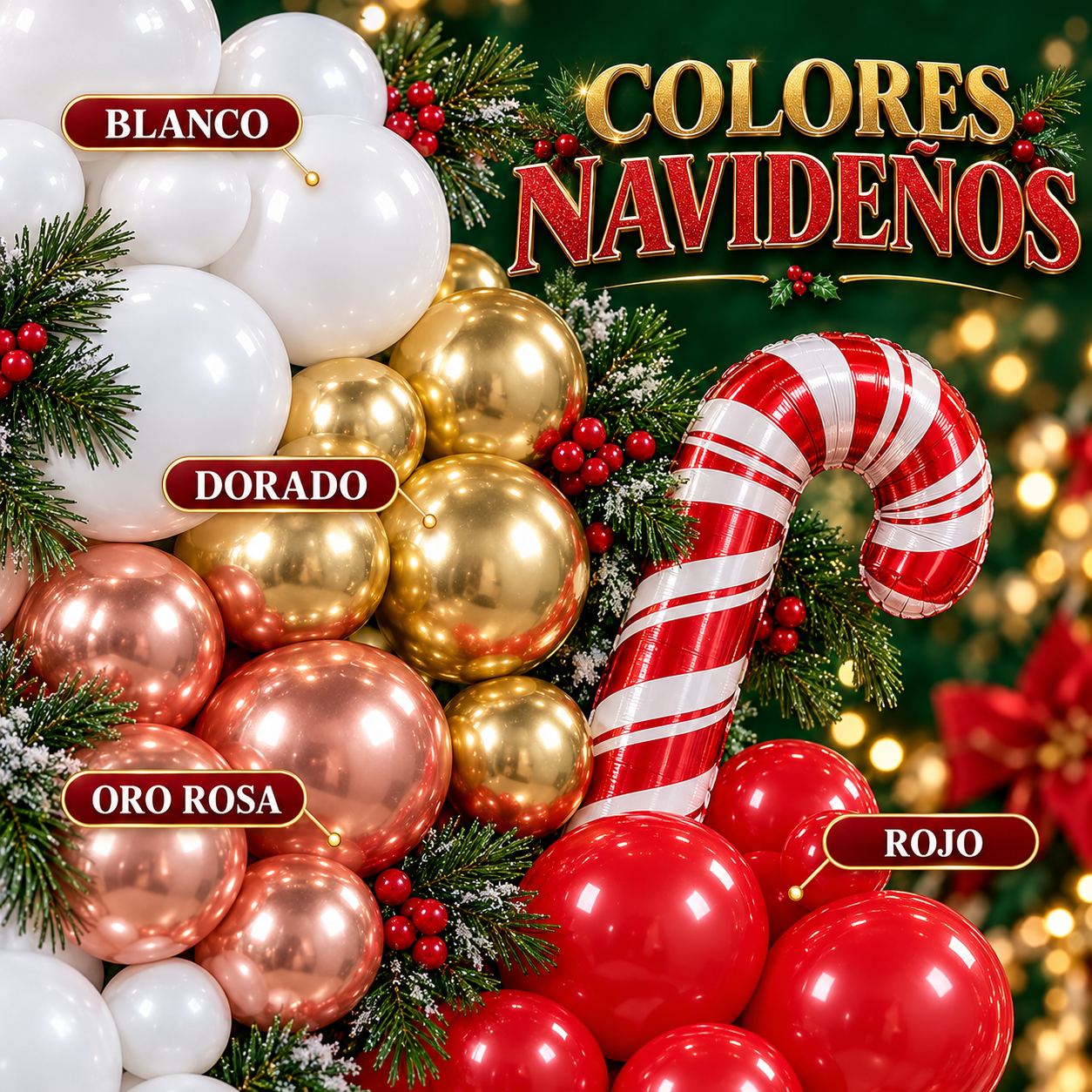 Set De Globos Navideños 2