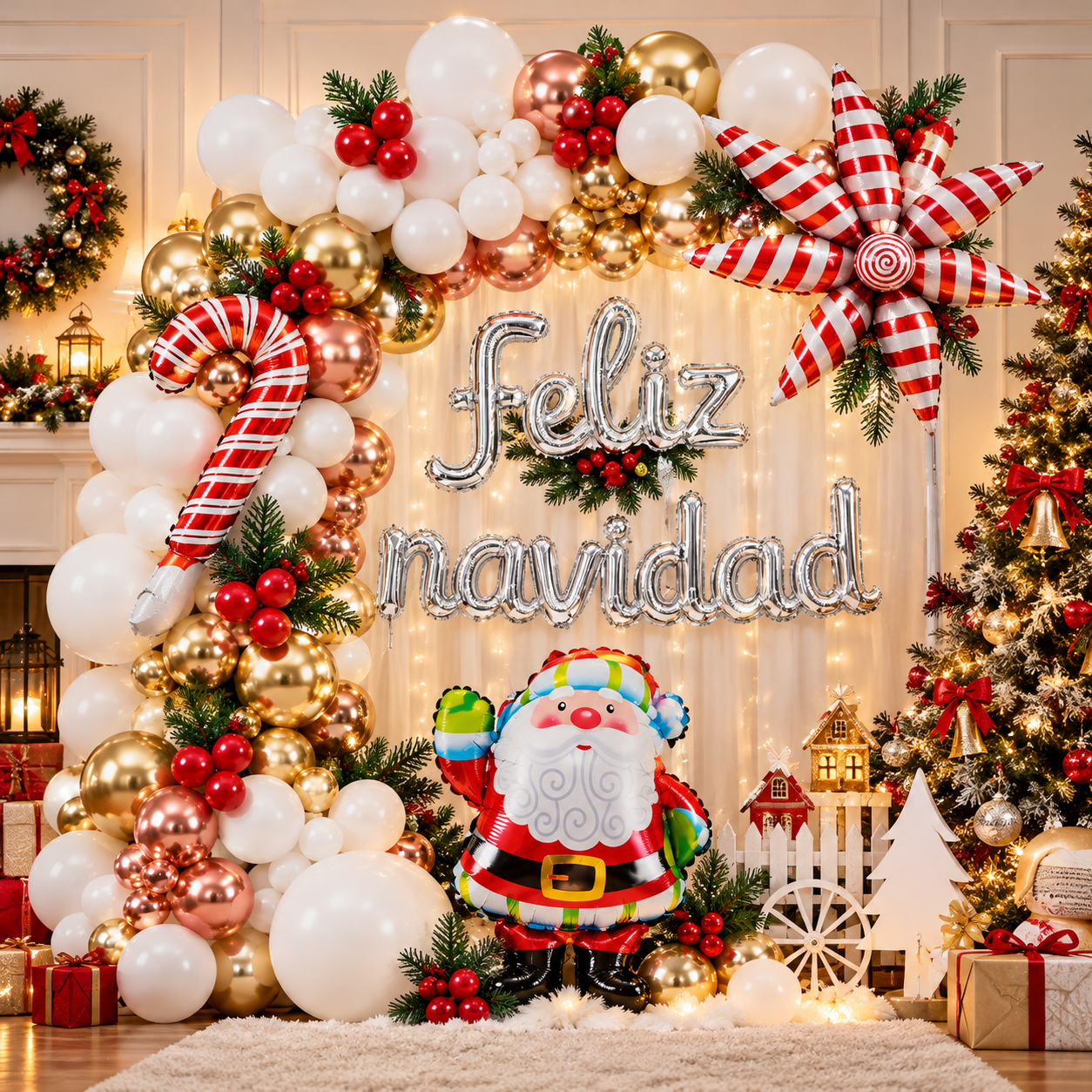 Set De Globos Navideños 4