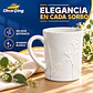Taza Blanca Con Relieve - thumbnail 3