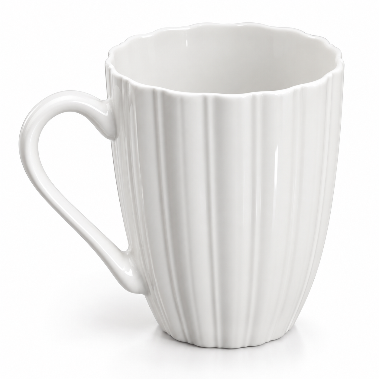 Taza Con Líneas Verticales Y Relieve 1