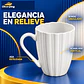 Taza Con Líneas Verticales Y Relieve - Miniatura 3