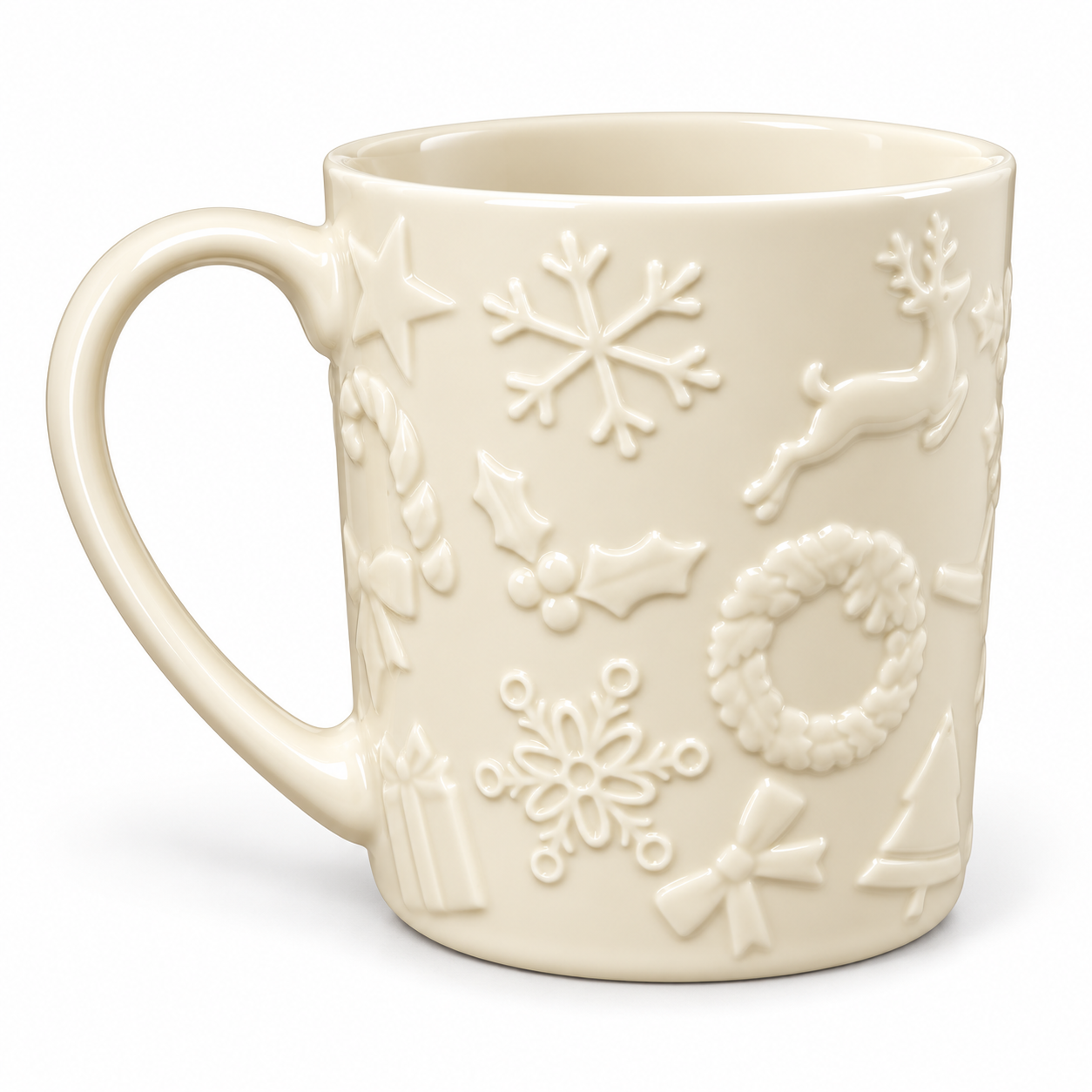 Tazas Con Diseño Navideño En Relieve 5