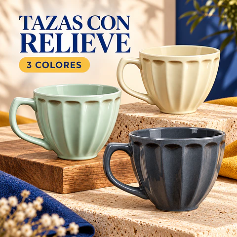 Taza Con Relieve