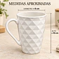 Taza Minimalista Con Textura De Diamantes - thumbnail 4