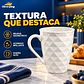 Taza Minimalista Con Textura De Diamantes - thumbnail 3