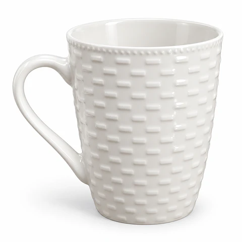 Taza Minimalista Con Textura De Ladrillo