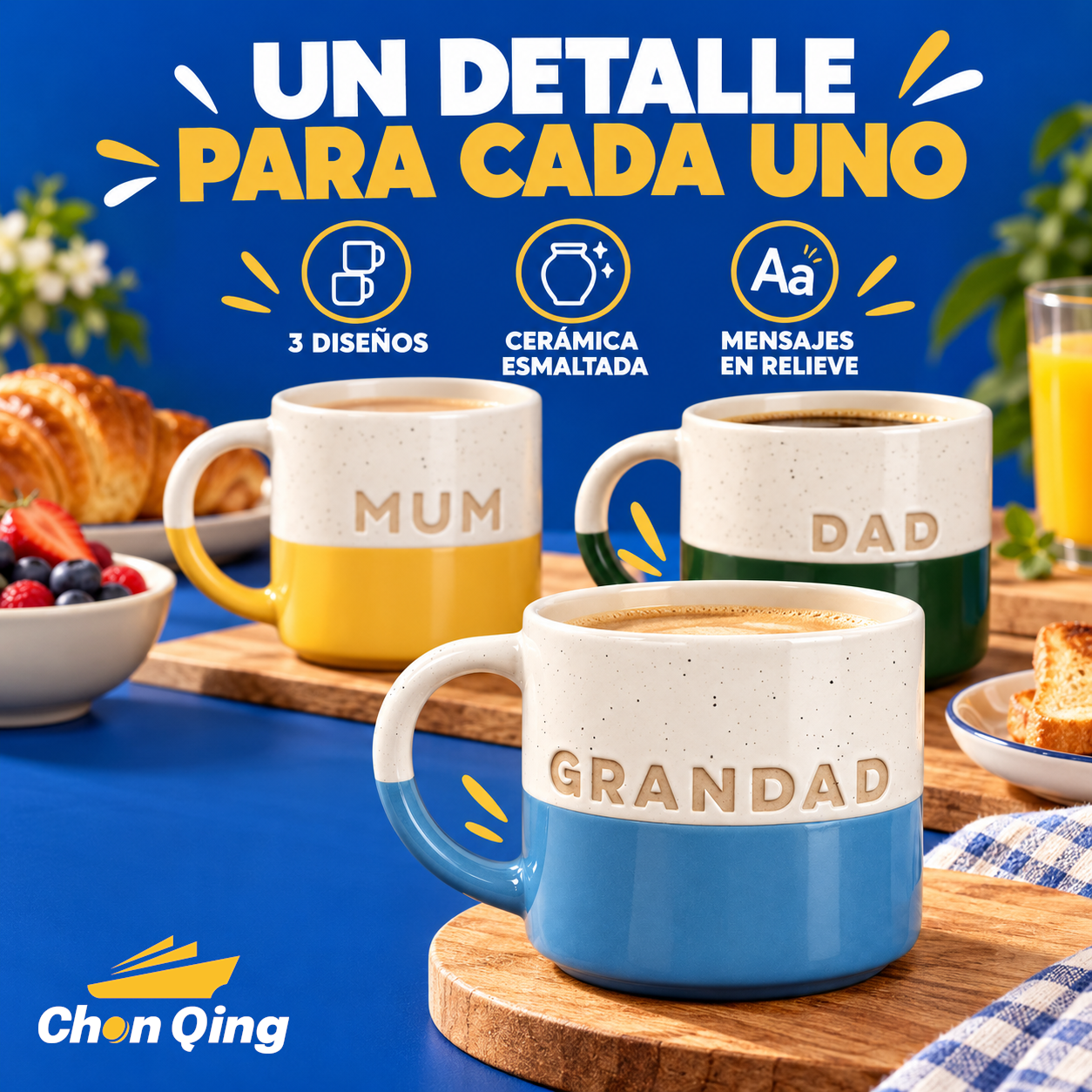 Taza Bicolor Y Palabra 3