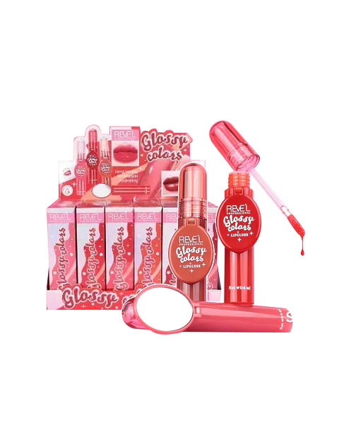 Labial Glossy Colors con espejo - Revel