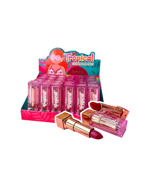  Labial en Barra Matte Tropical - Jarusa