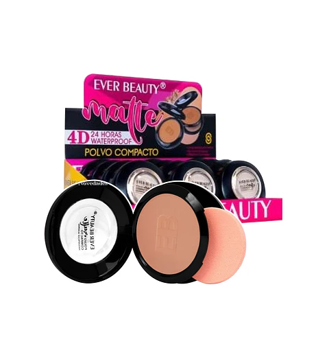 Polvo Compacto 4D Matte - Ever Beauty
