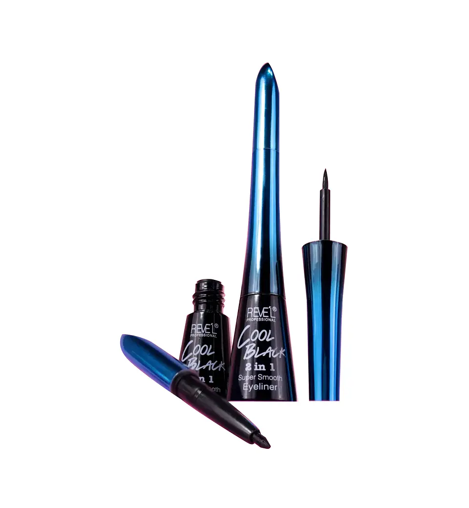 Delineador 2 en 1 Cool Black - Revel 1