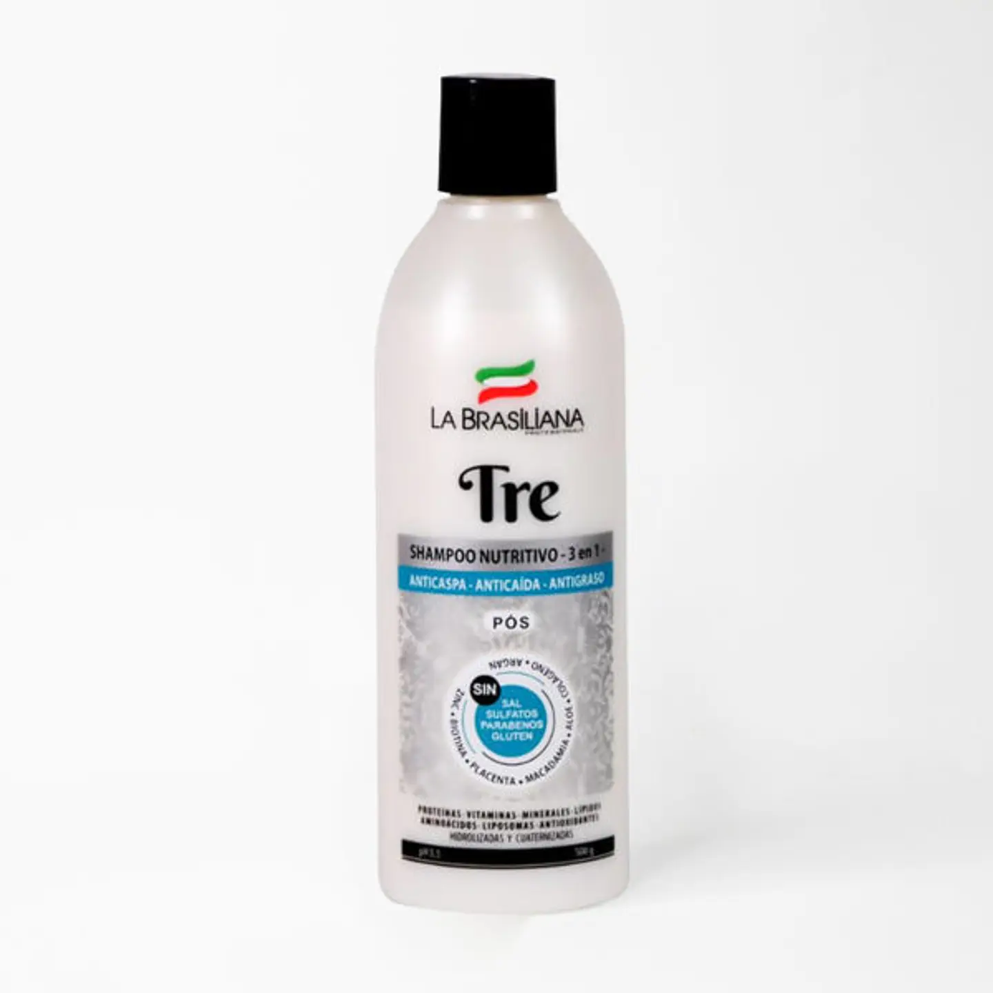 Shampoo Nutritivo Tre Pos 3 en 1 (500 ml) – La Brasiliana 1