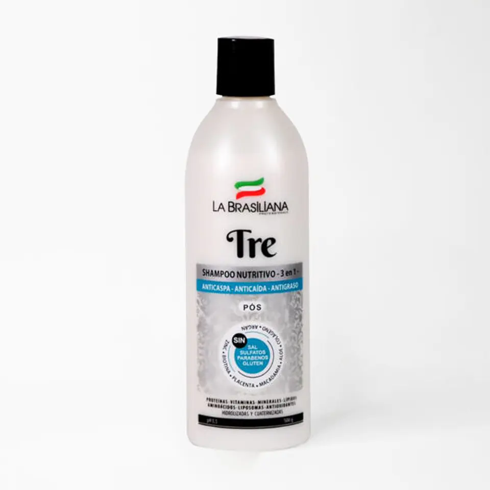Shampoo Nutritivo Tre Pos 3 en 1 (500 ml) – La Brasiliana 1