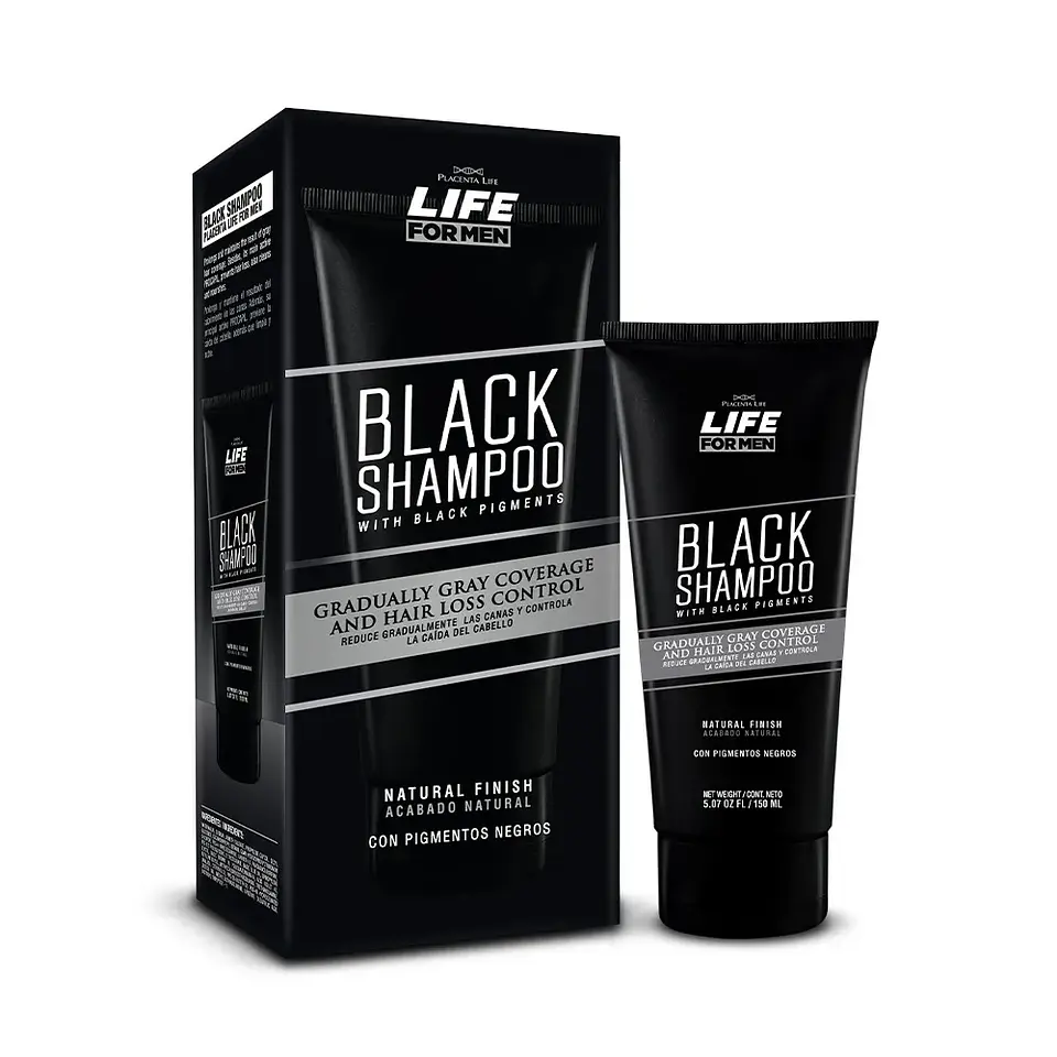 Shampoo Life For Men Black Shampoo (150 ml)– Placenta Life 1