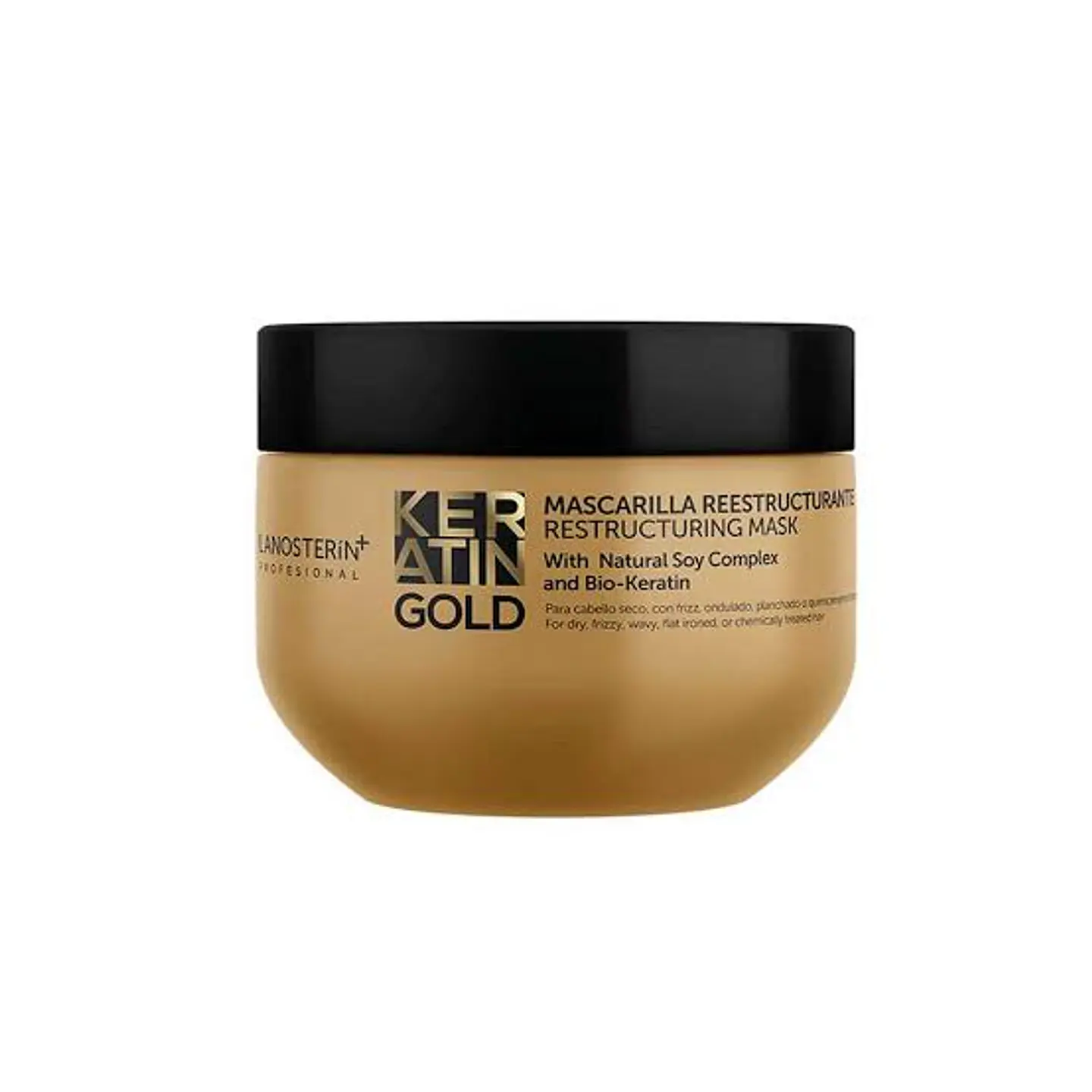 Mascarilla Reestructurante Keratin Gold (300 gr) – Lanosterin  1