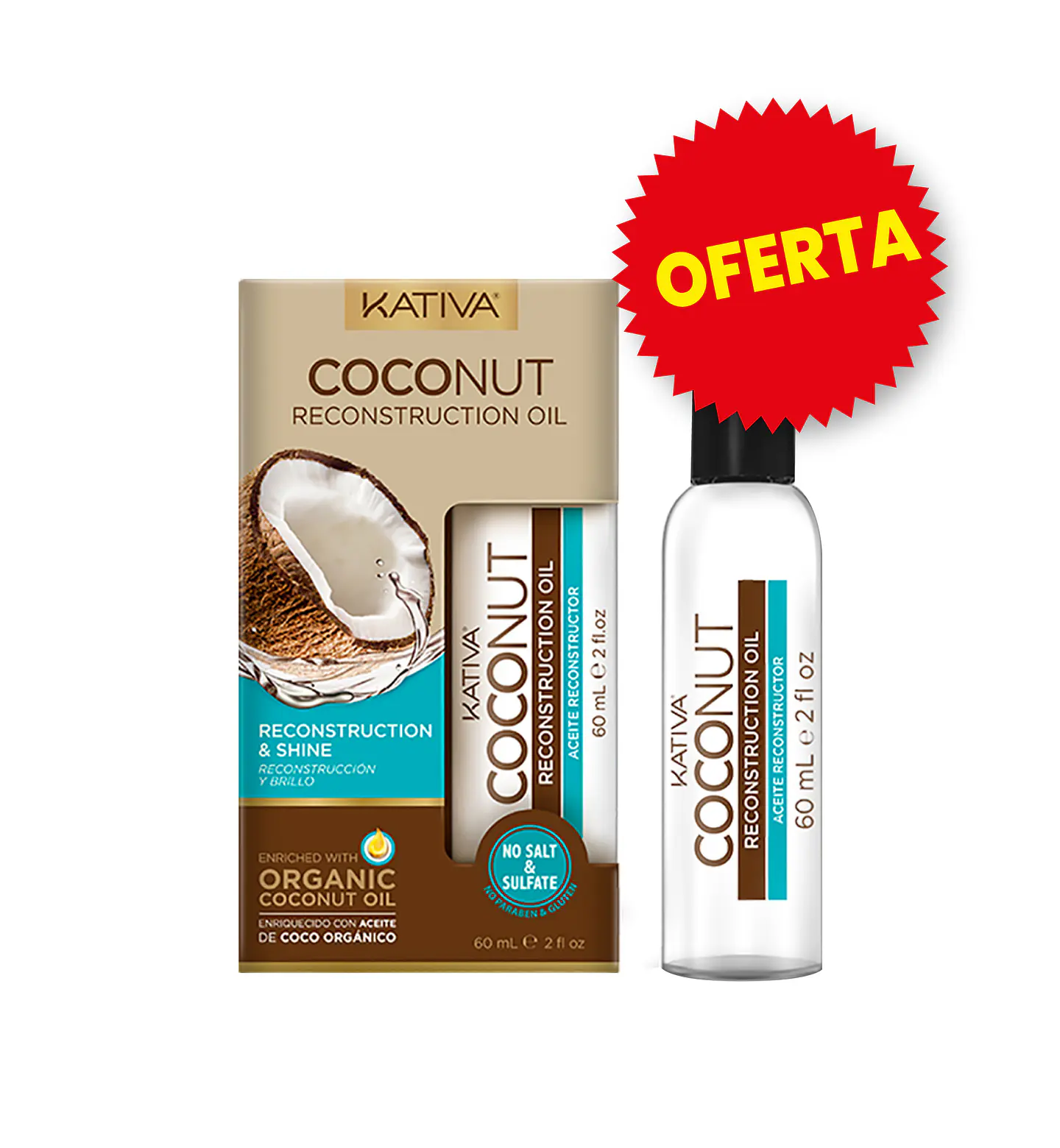 Aceite Reconstruction Oil Coconut (60 ml) – Kativa 1