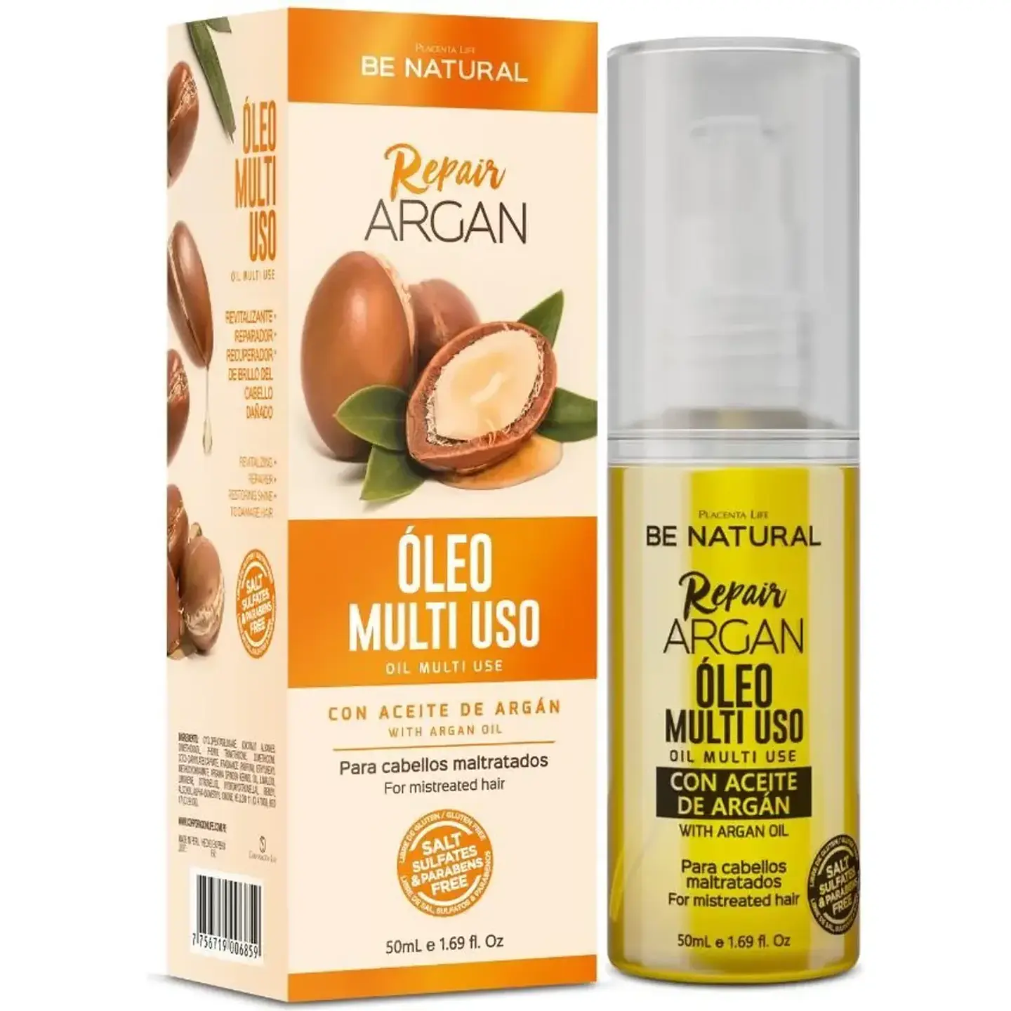 Óleo Multi Uso Repair Argan (50 ml) – Placenta Life 1