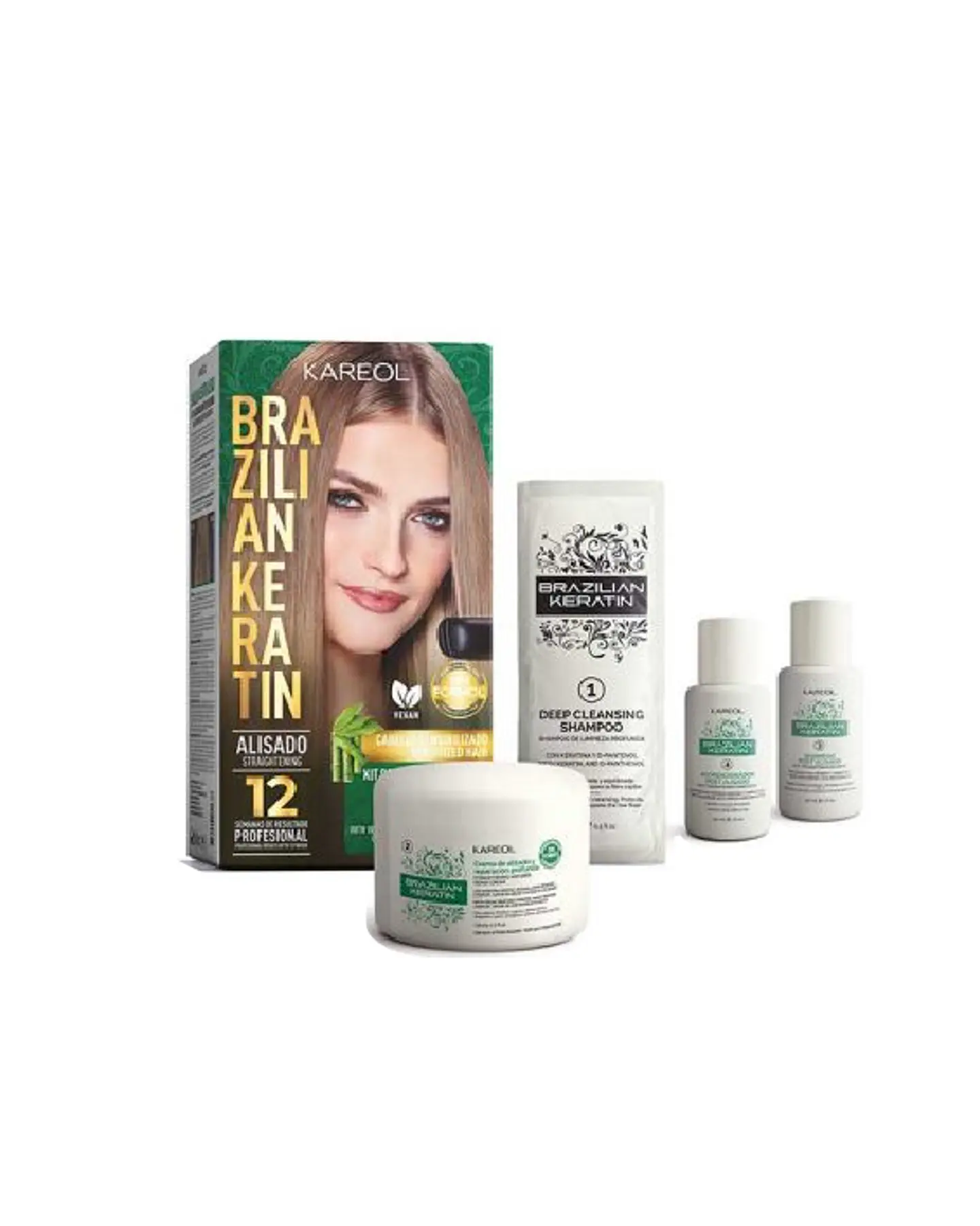 Kit Alisado Brazilian Keratin Cabello Sensibilizado – Kareol 1