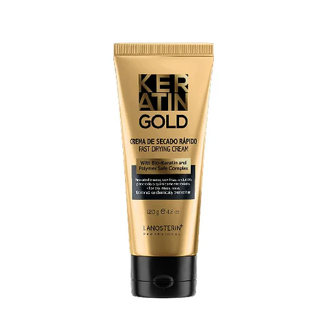 Crema de Secado Rápido Keratin Gold (120 gr) – Lanosterin