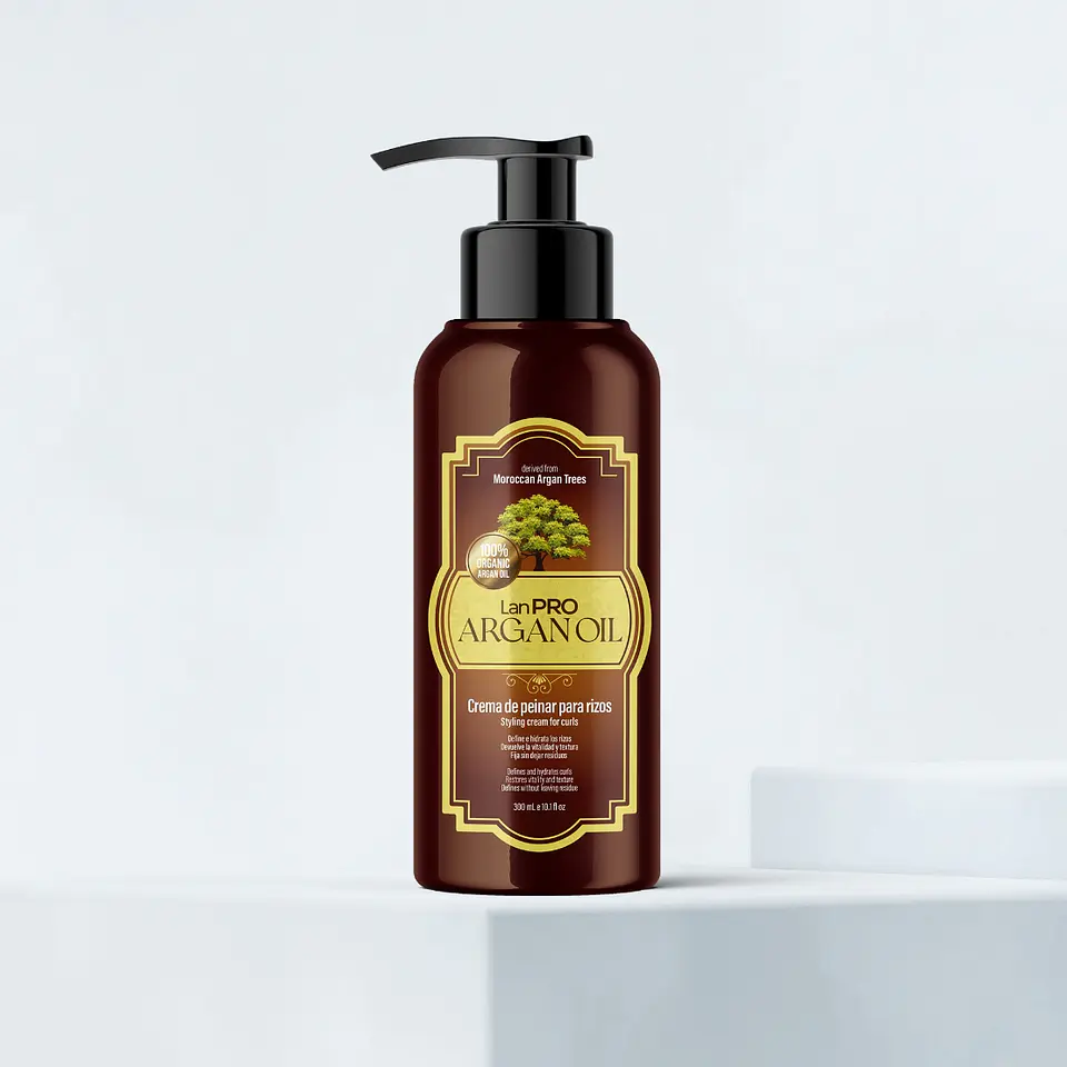  Crema de Peinar para Rizos (300 ml) – Lan Pro Argan Oil 1