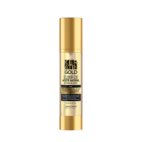 Elixir de Aceite Natural Keratin Gold (47 ml) – Lanosterin 