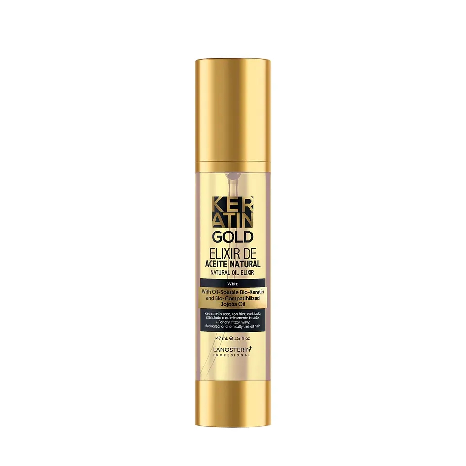 Elixir de Aceite Natural Keratin Gold (47 ml) – Lanosterin  1