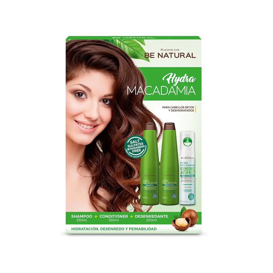 Pack Be Natural Hydra Macadamia - Placenta Life 1