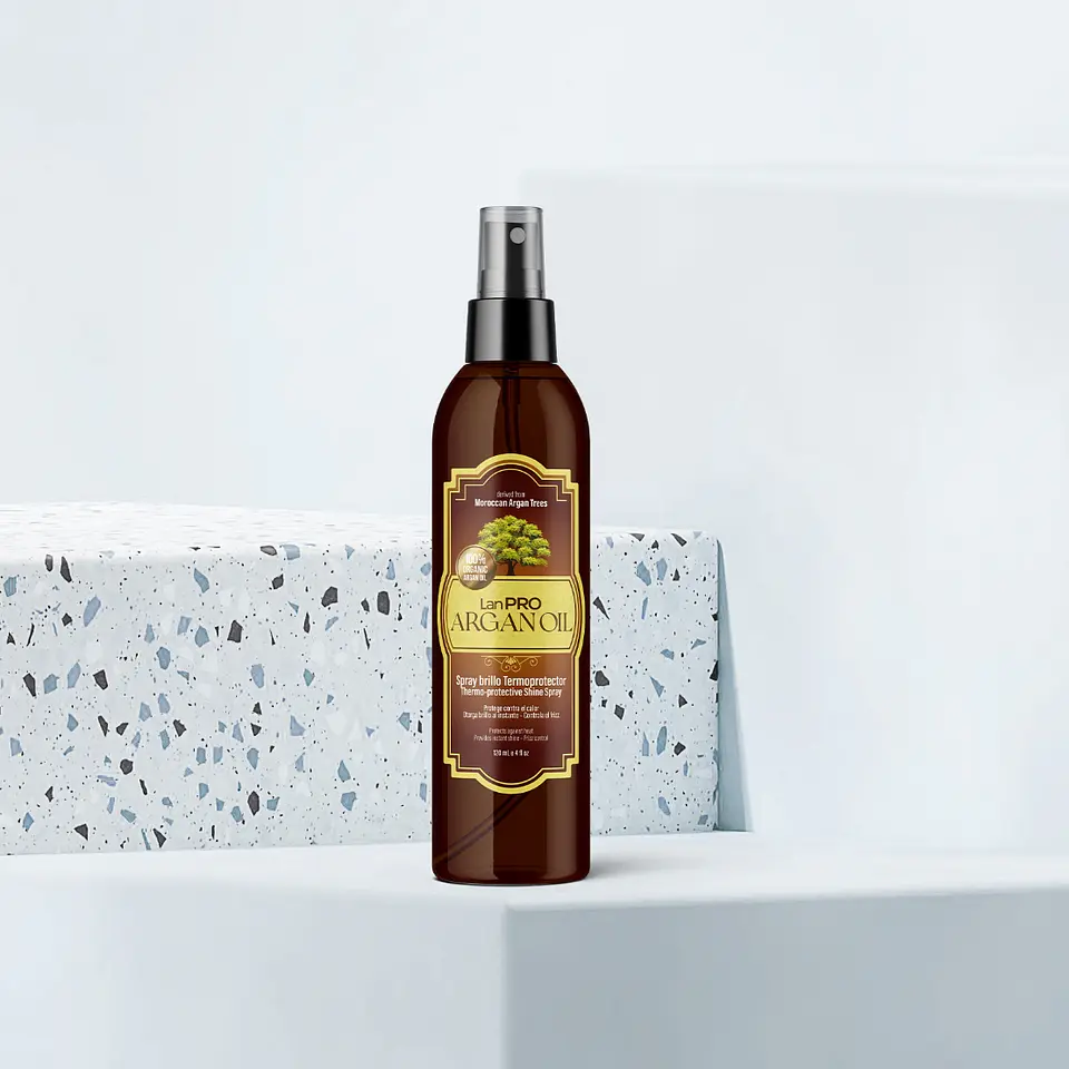 Termoprotector Spray Brillo (120 ml) - Lan PRO Argan Oil 1